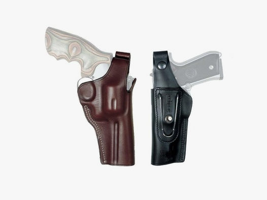 Gürtelholster mit Clip "G-MAN" Beretta 92F,Taurus PT92/99/100 AF / Zoraki 918-Linkshänder-Braun