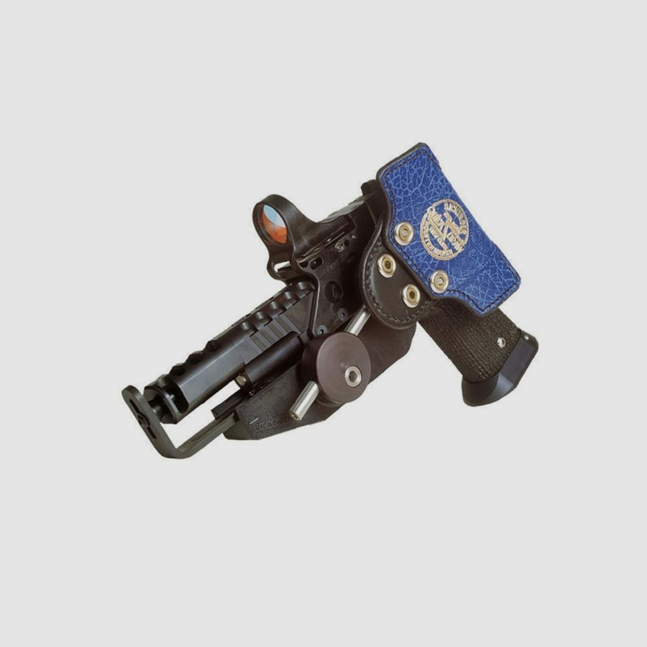 Wettkampfholster SPEED MACHINE IPSC 3D Edition 5"-6" Colt 1911/Goverment,Para Ordnance,S&W,Taurus PT,Springfield,Remington,Sig Sauer,Dan Wesson,Kimber,Les Baer-Red-Linkshänder