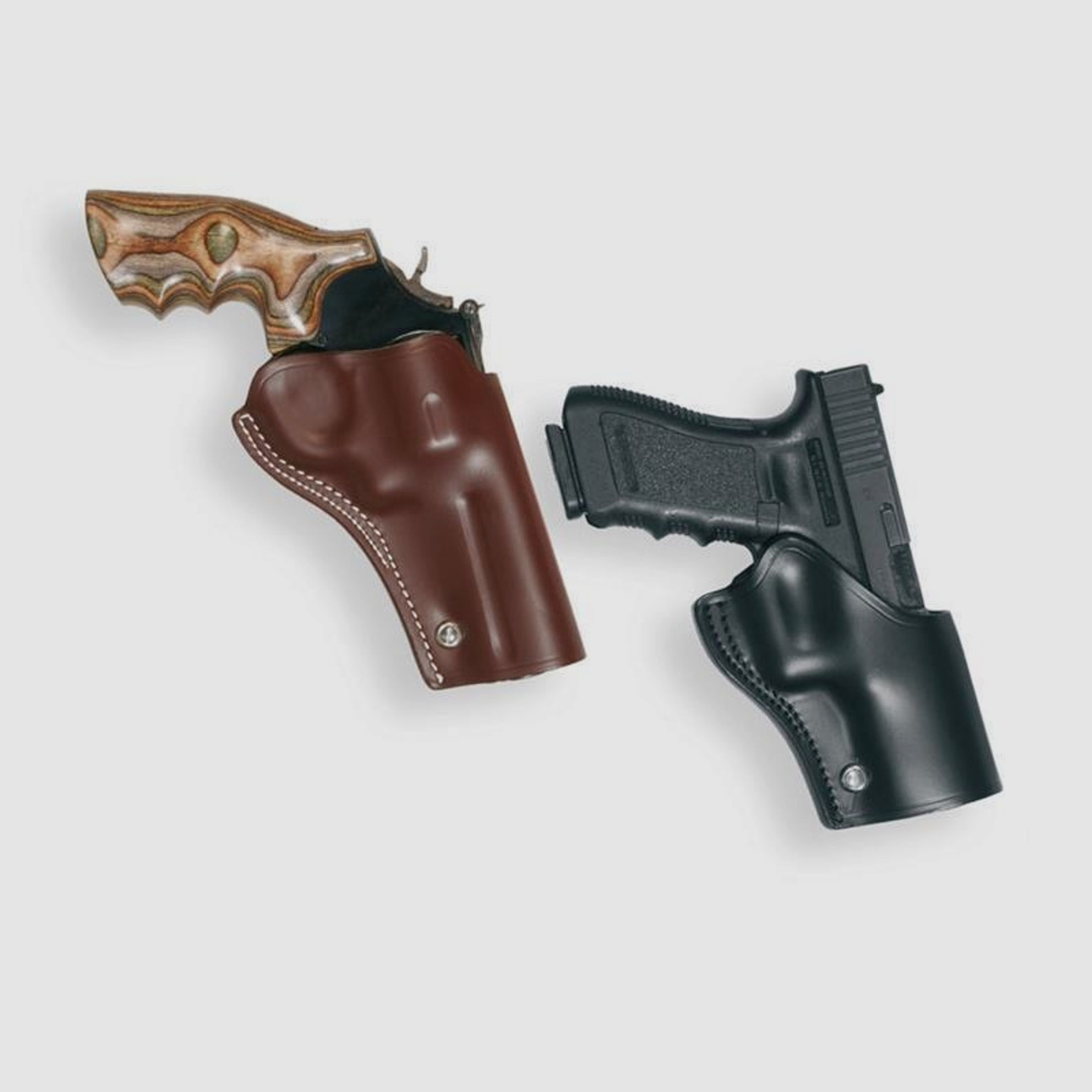 GUNFIGHTER Holster 6" L-Frame S&W 586/617/686/Plus/Deluxe,Ruger GP100,Taurus 66/627/869,HW 357,Colt King Cobra,Dan Wesson .357 Schwarz Linkshänder