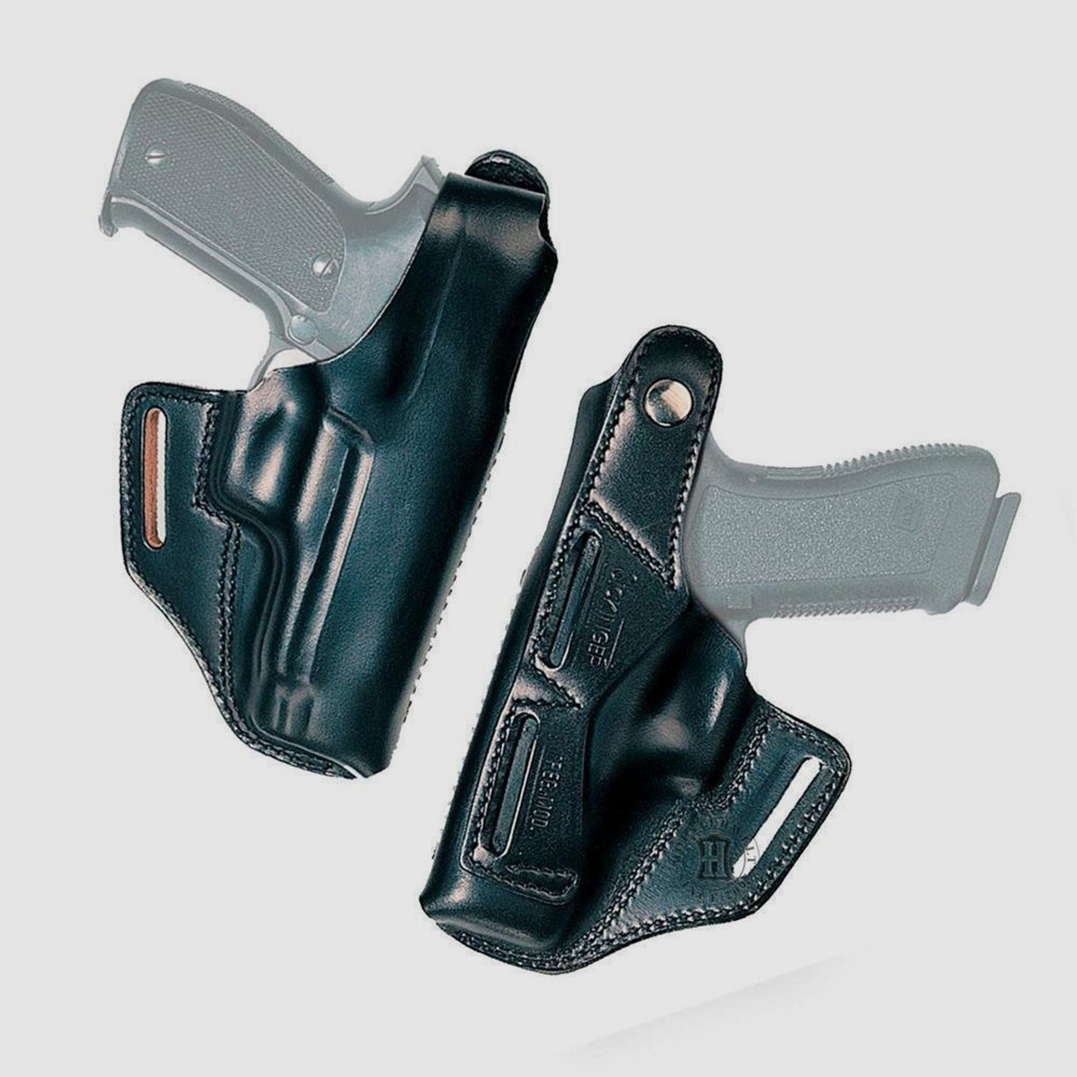 Gürtelholster BELT MASTER Glock 20/21, S&W SIGMA/F, Zoraki 917-Rechtshänder-Braun
