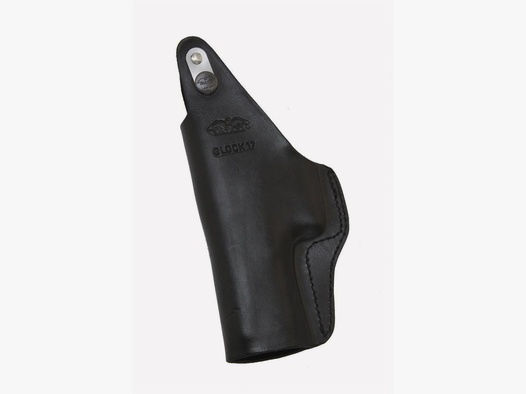 LEDER Innenholster mit Clip Rechtshänder-Schwarz H&K USP Compact