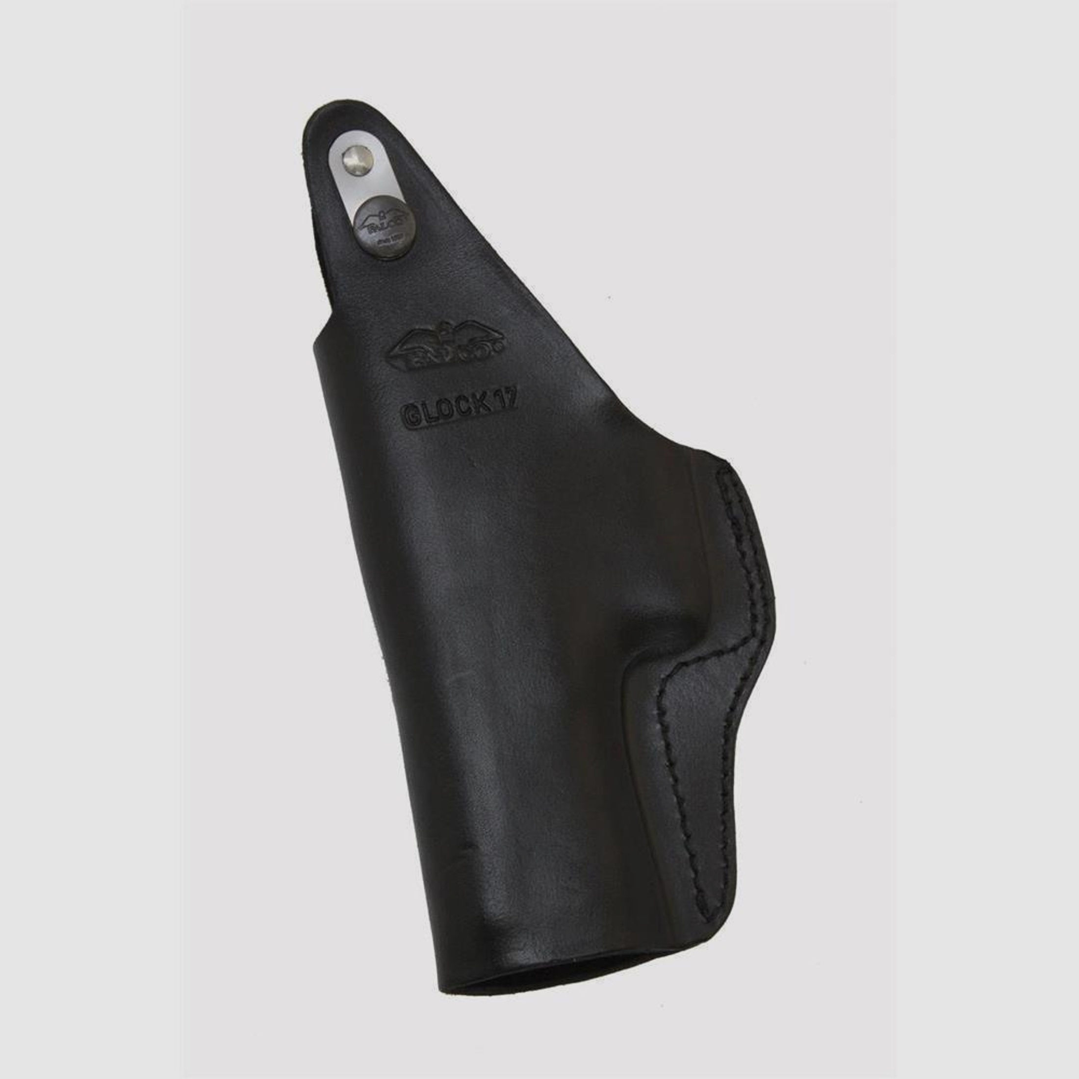 LEDER Innenholster mit Clip Linkshänder-Schwarz Glock 20 /21