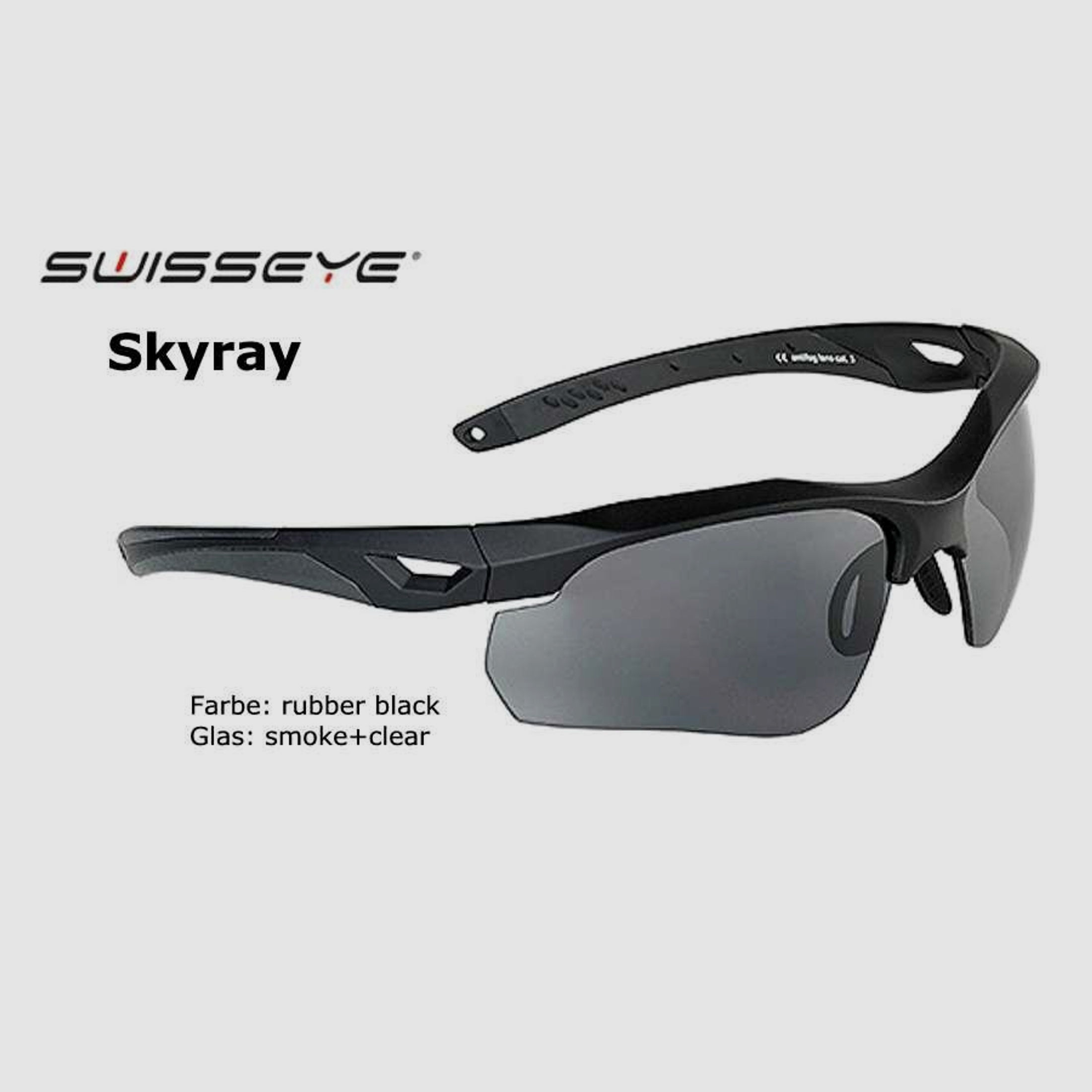 SwissEye Tactical Brille Skyray Set Schwarz