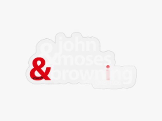 J. M. Browning - Sticker Transparent glänzend