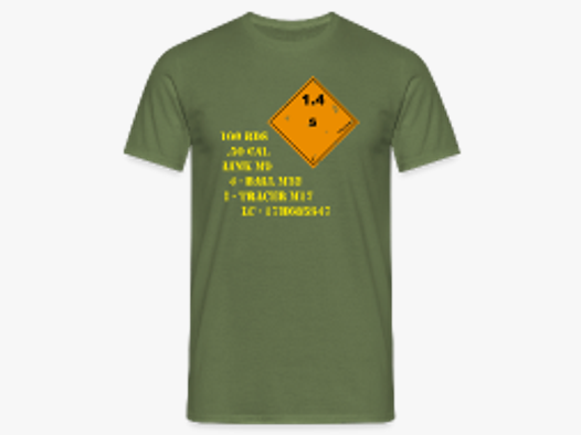 ammobox .50 cal - Männer T-Shirt Militärgrün