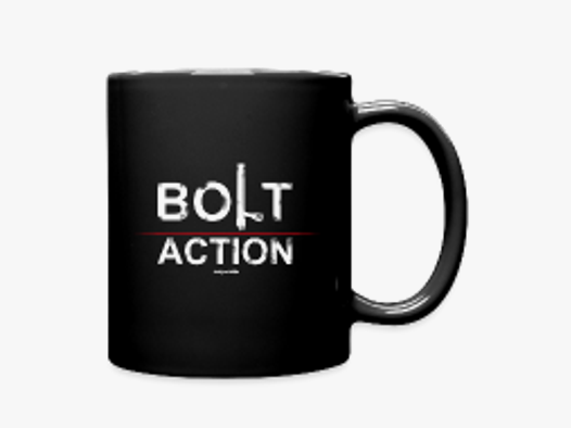 Bolt Action - Tasse einfarbig Schwarz