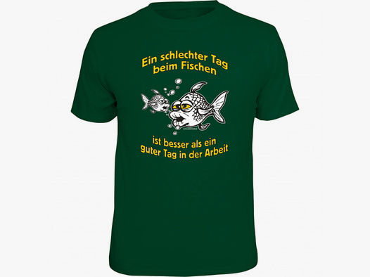 Rahmenlos       Rahmenlos   Herren T-Shirt "Ein schlechter Tag beim Fischen..."