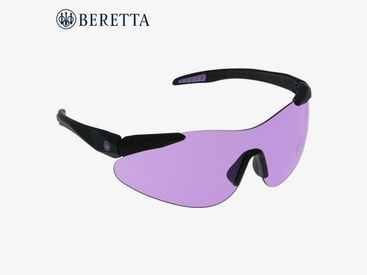 Beretta Schießbrille lila mit Stoffbeutel