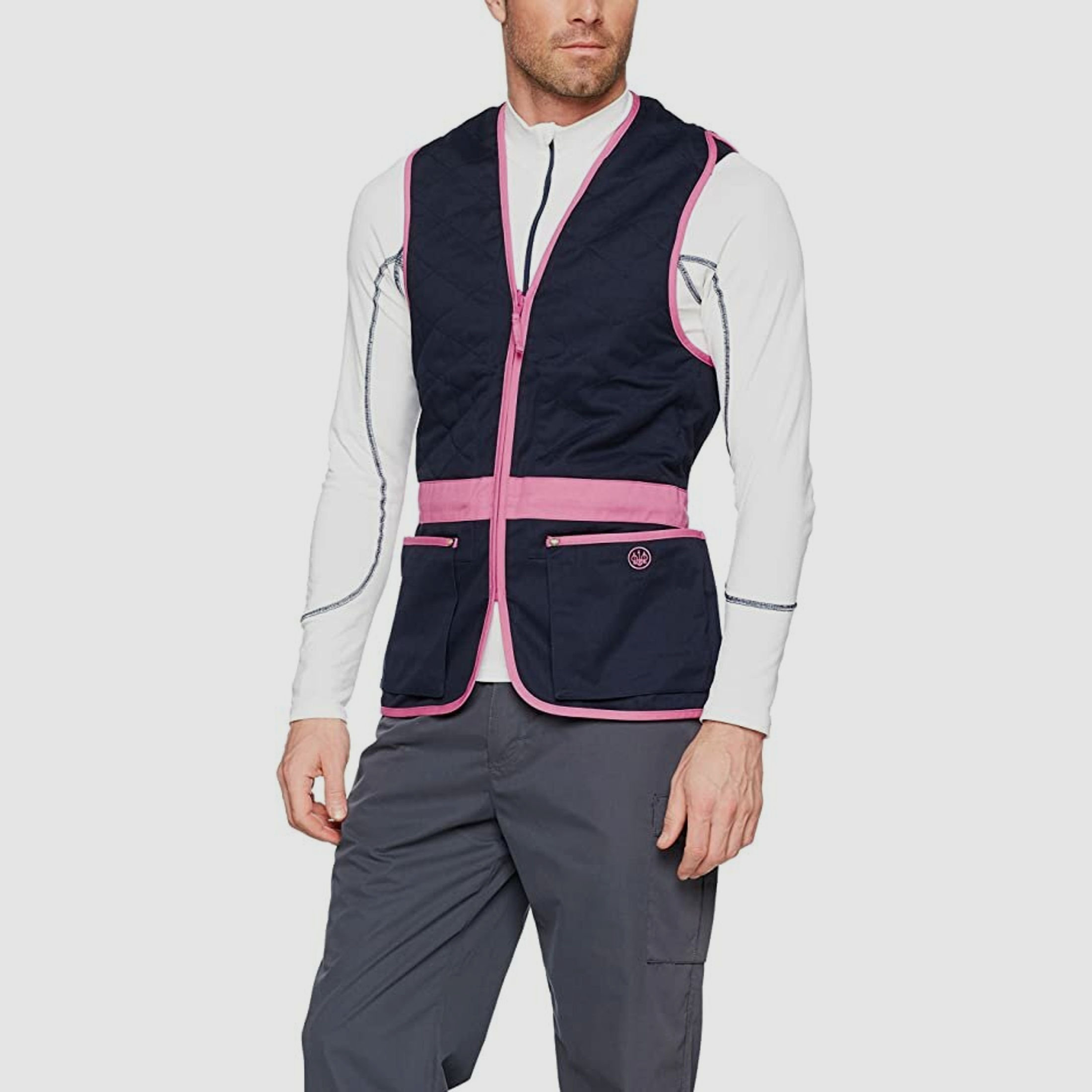 Beretta Schießweste Trap Cotton Vest Blau pink M