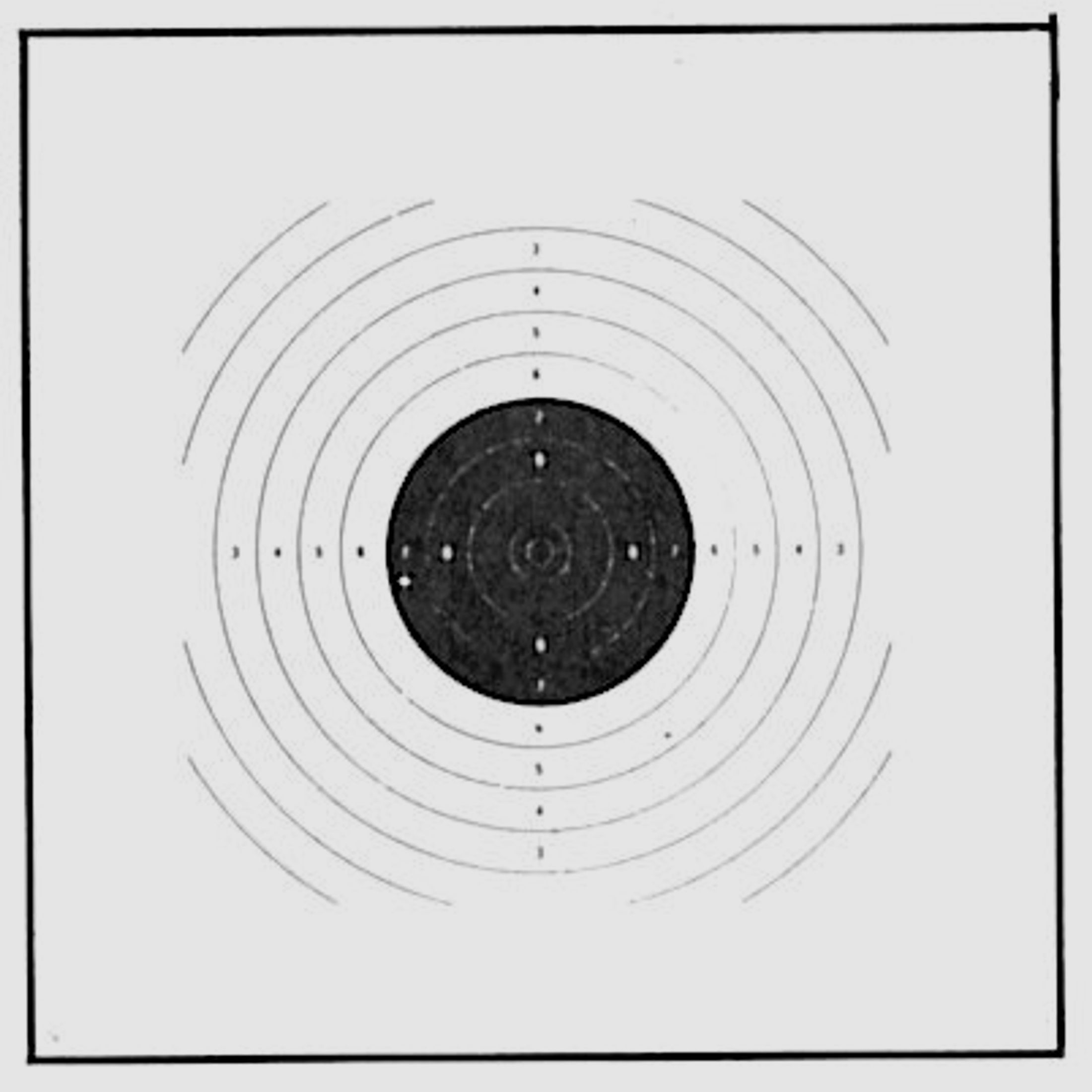AKAH Luftpistolen-Scheibe 17x17 cm