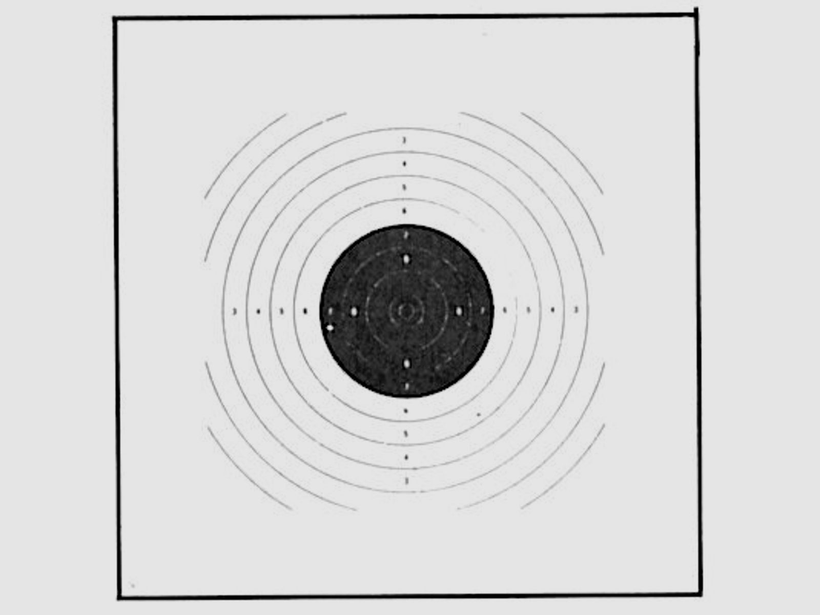 AKAH Luftpistolen-Scheibe 17x17 cm