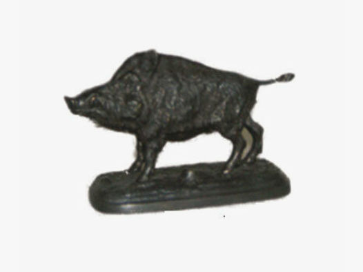 Lovergreen Bronzestatue Motiv lauschendes Wildschwein