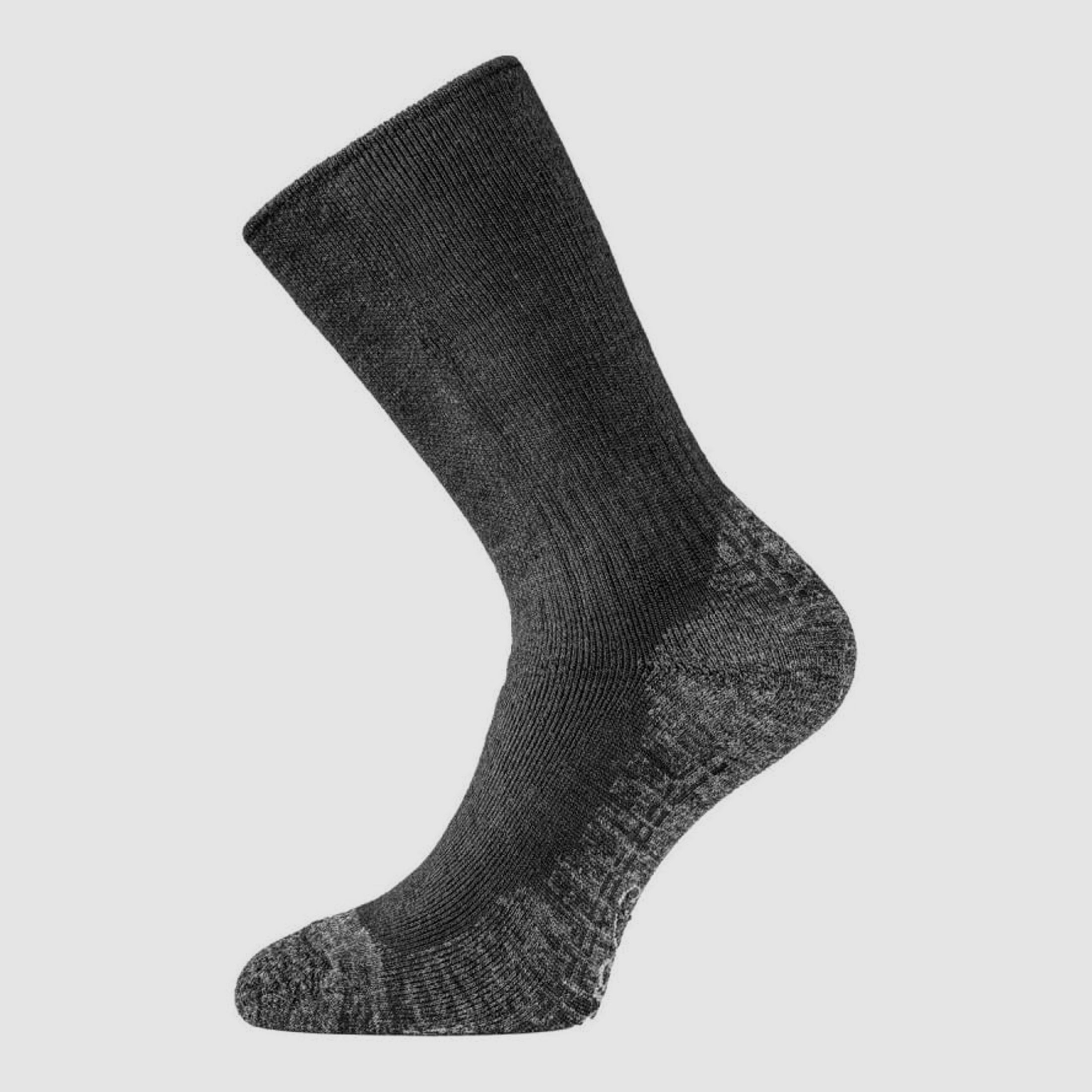 Lasting Warme Merino WSM Trekking-Socken Dunkelgrau    S (EU 34-37)