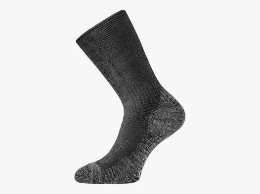 Lasting Warme Merino WSM Trekking-Socken Dunkelgrau    S (EU 34-37)