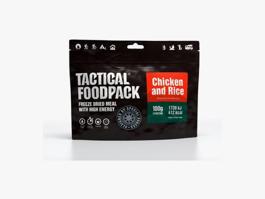 Tactical Foodpack Chicken and Rice Schwarz
