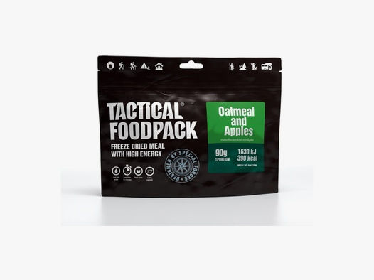 Tactical Foodpack Oatmeal and Apples Schwarz