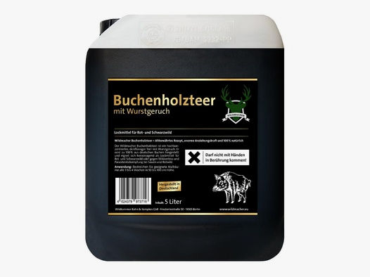 Wildmacher Buchenholzteer 5 Liter Kanister Schwarz
