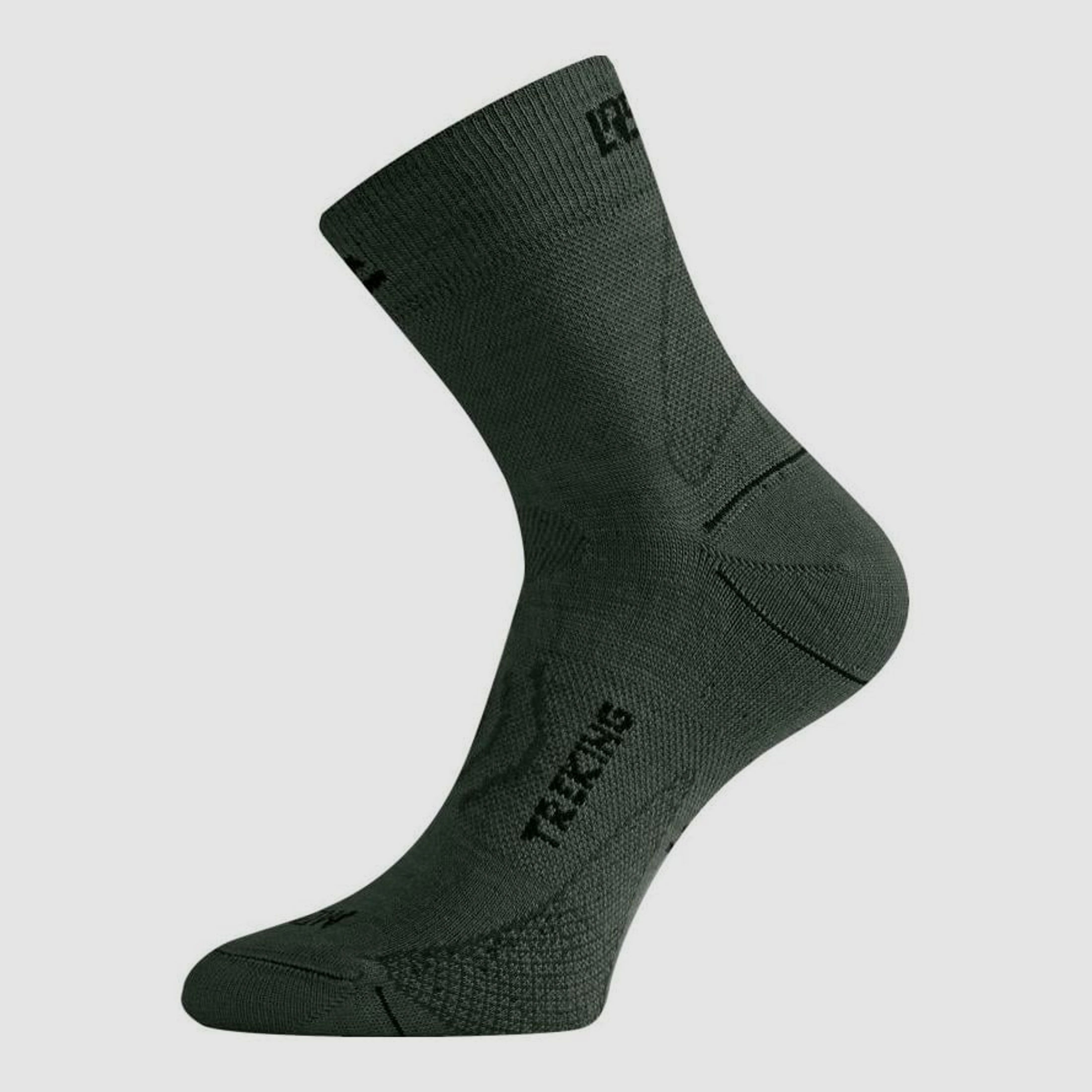 Lasting TNW Merino Trekking-Socken - dunkelgrün  XL (EU 46-49)