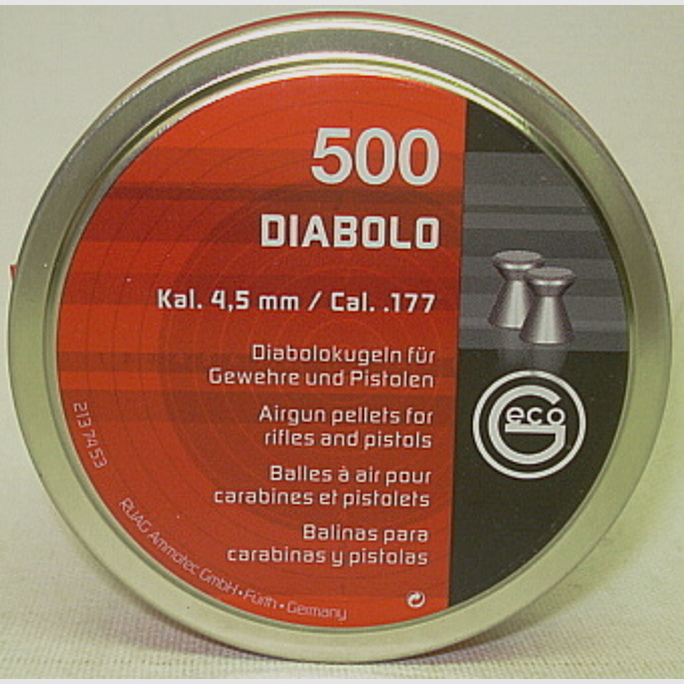 Geco Flachkopf - 4,50mm/0,45g (a500)