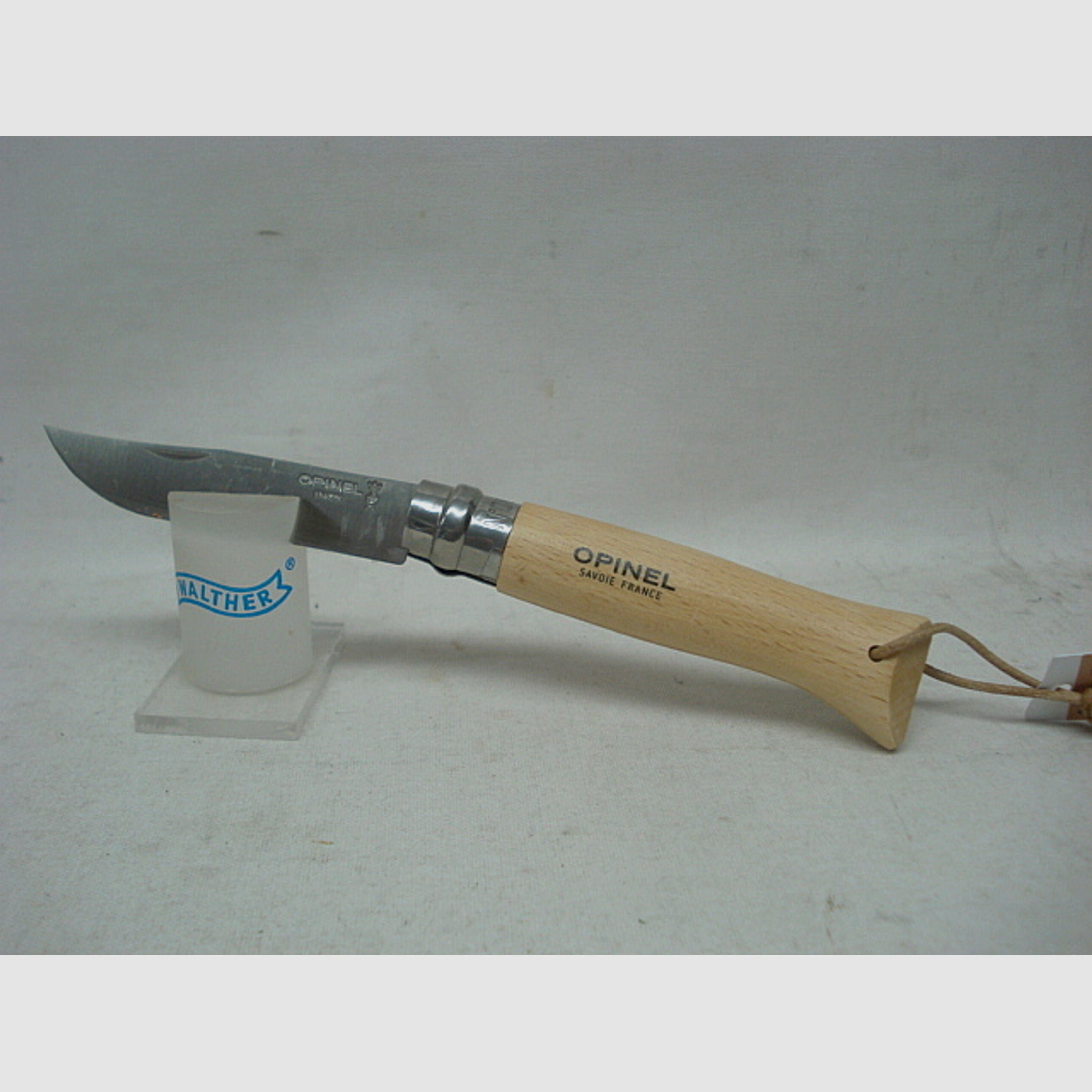 Messer No 08, Griff aus Buche - Klinge: 8,5cm, rostfrei