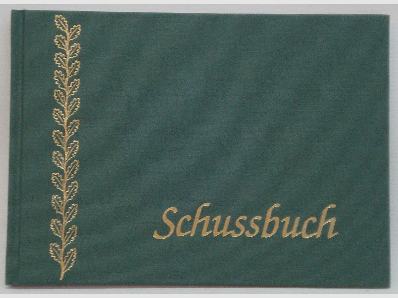 Schuss- und Jagdtagebuch A5 - grünen Leinen, 128 Seiten