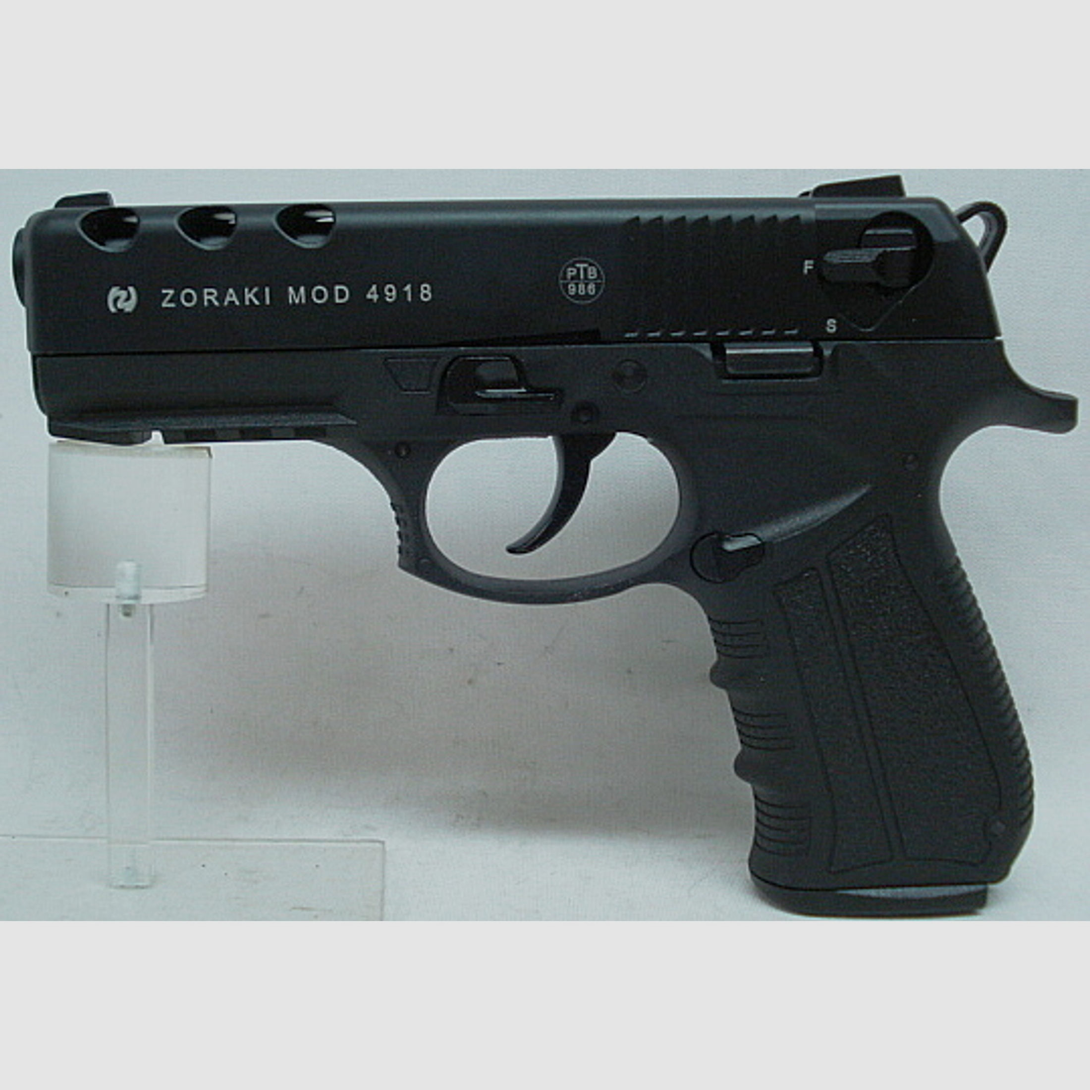 4918 Kal.9mm P.A.K. - schwarz,18Schuss