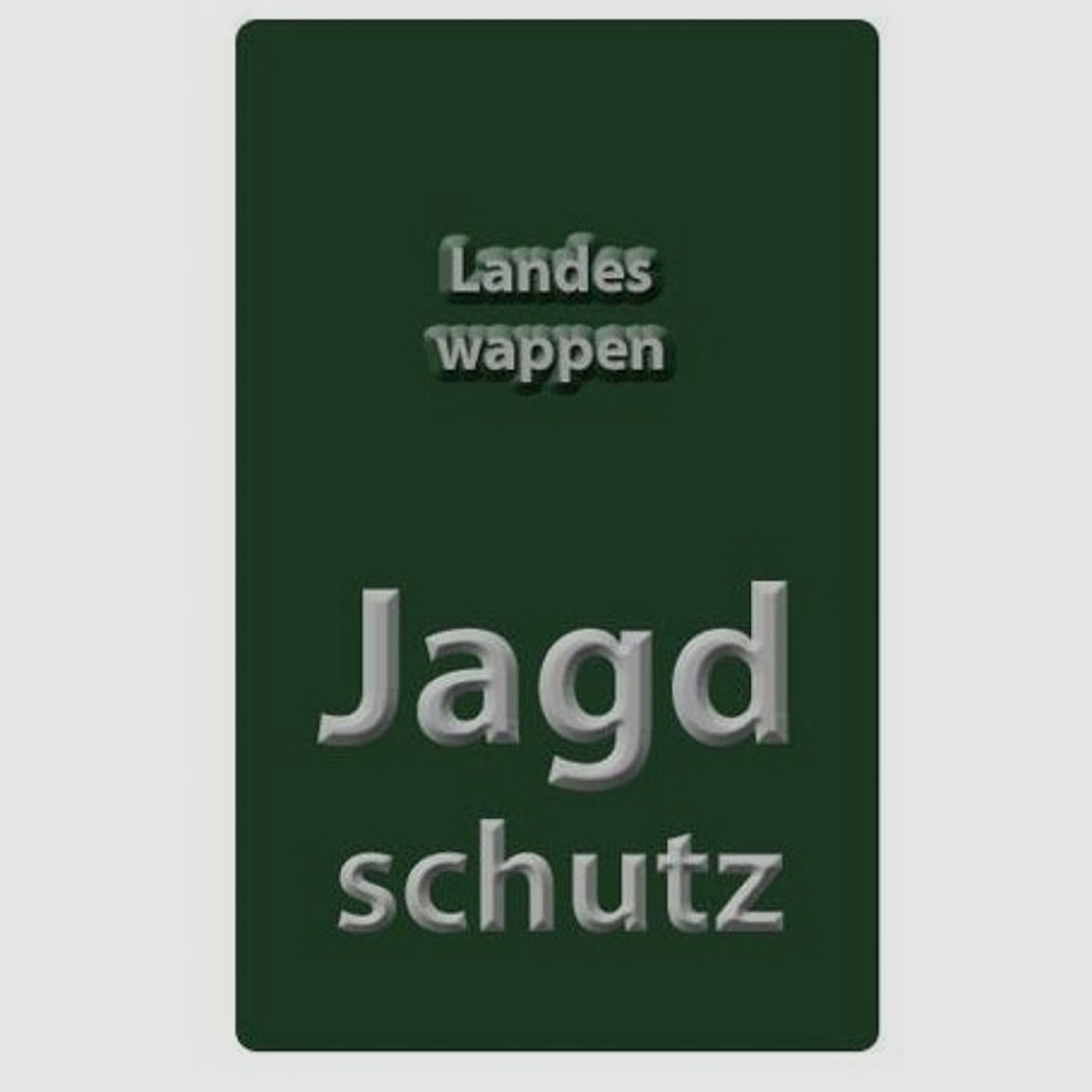 Autoschild Jagdschutz - Baden Württemberg
