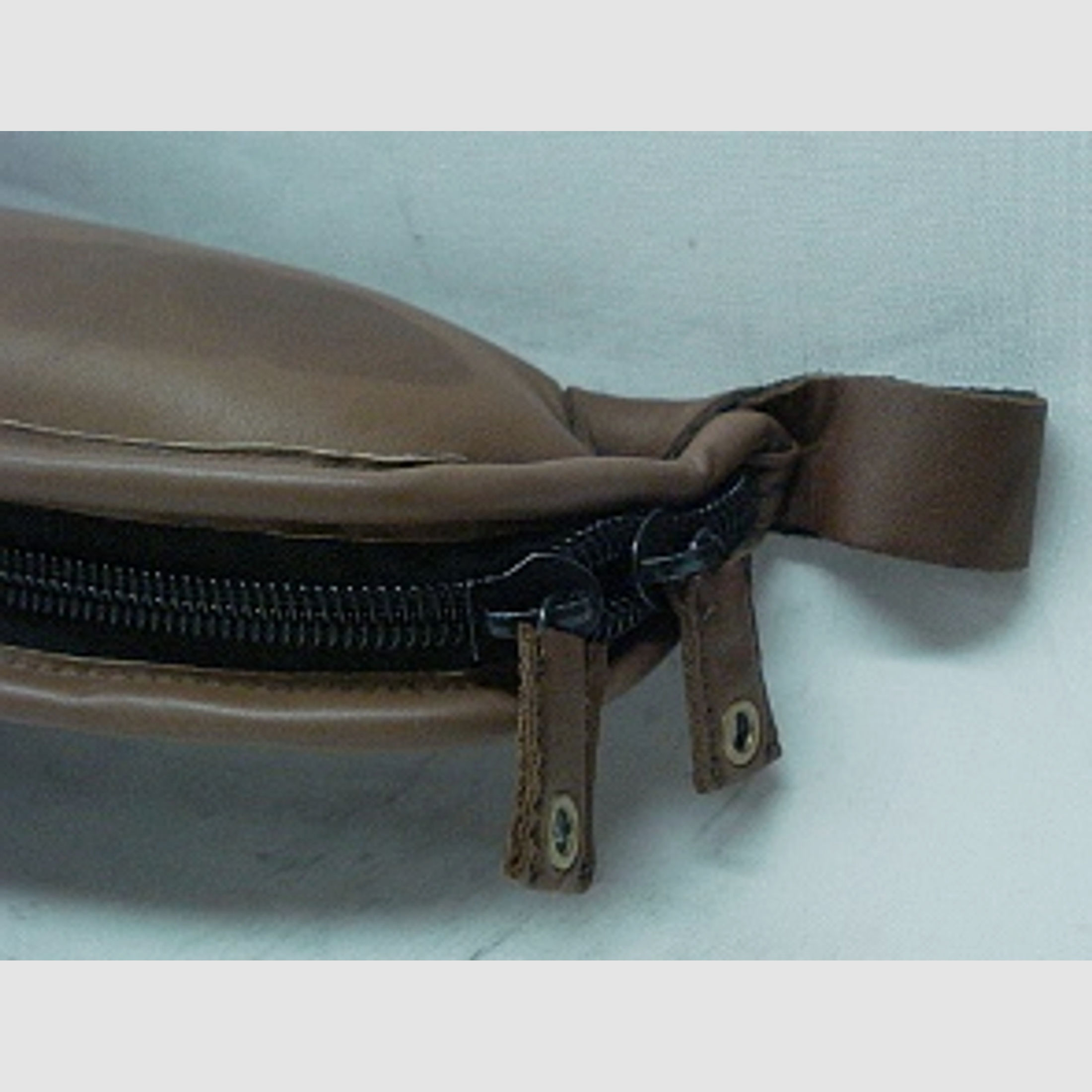 Lederfutteral braun - 120cm, 2 Außentaschen
