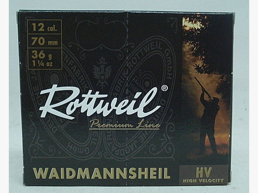Waidmannsheil HV 12/70 - 3,7mm/36g -Plastik- (a10)