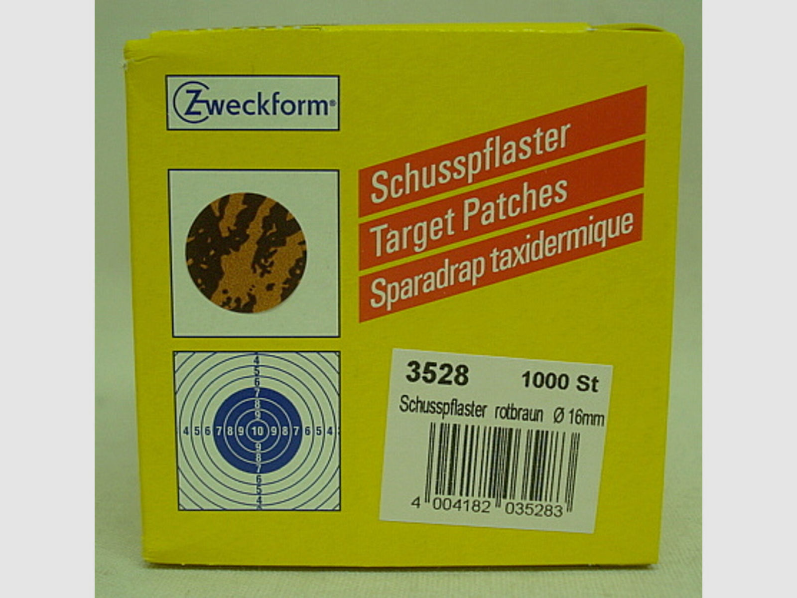Schusspflaster Fuchs alt - 16mm, rot