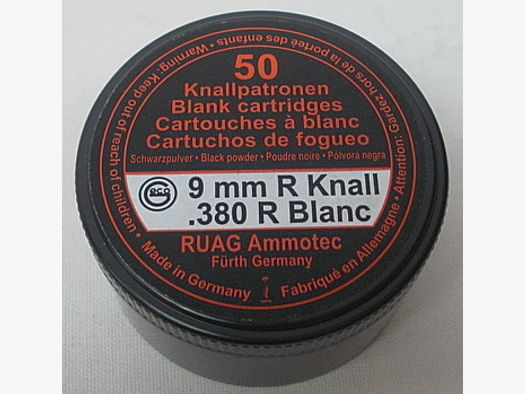 9mm R Knall Schwarzpulver - Dose (a50)