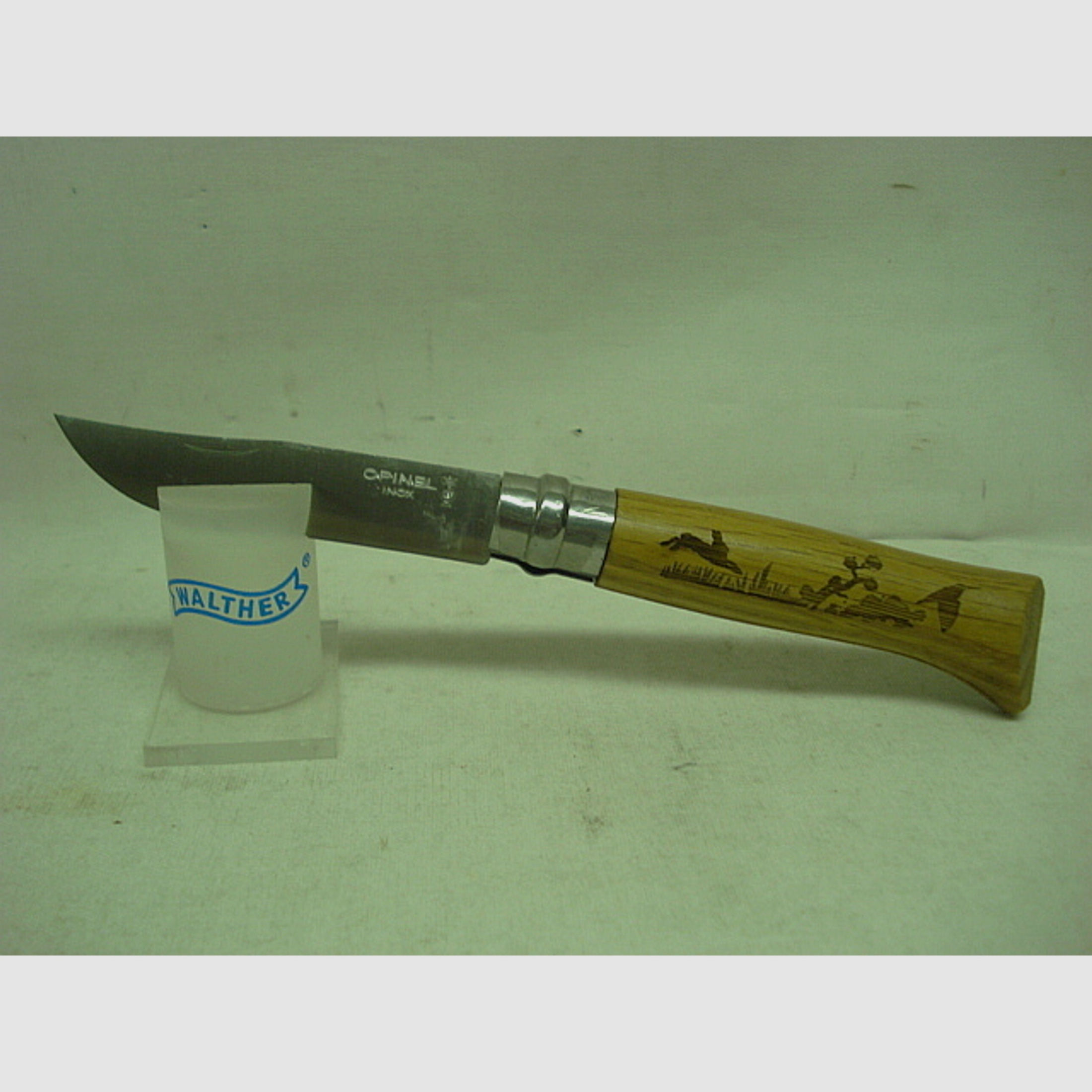 Messer No 08 - geschnitztes Hasenmotiv