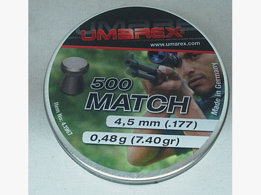 Match Flachkopf - 4,50mm/0,48g/7,4gr (a500)