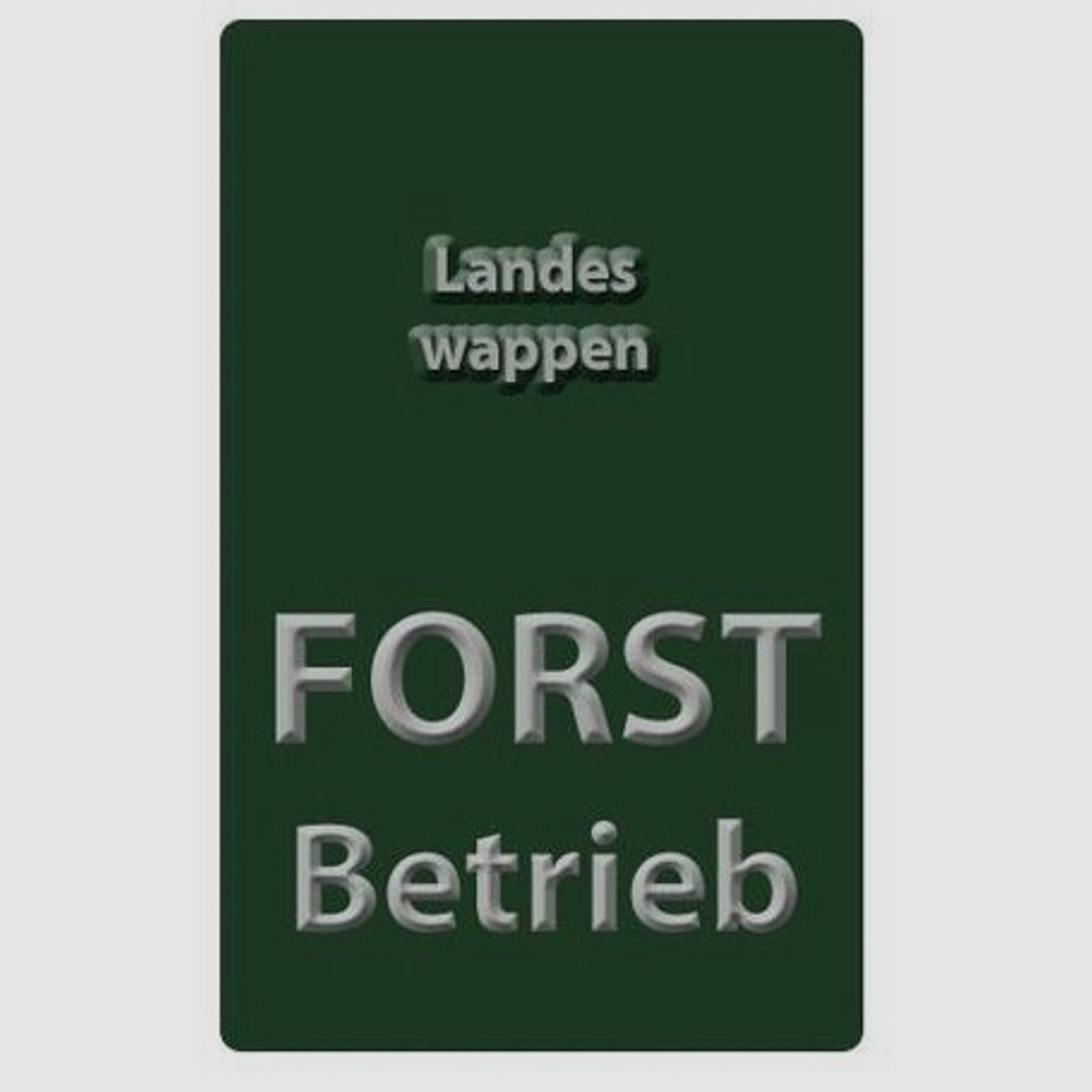 Autoschild Forstbetrieb - Sachsen