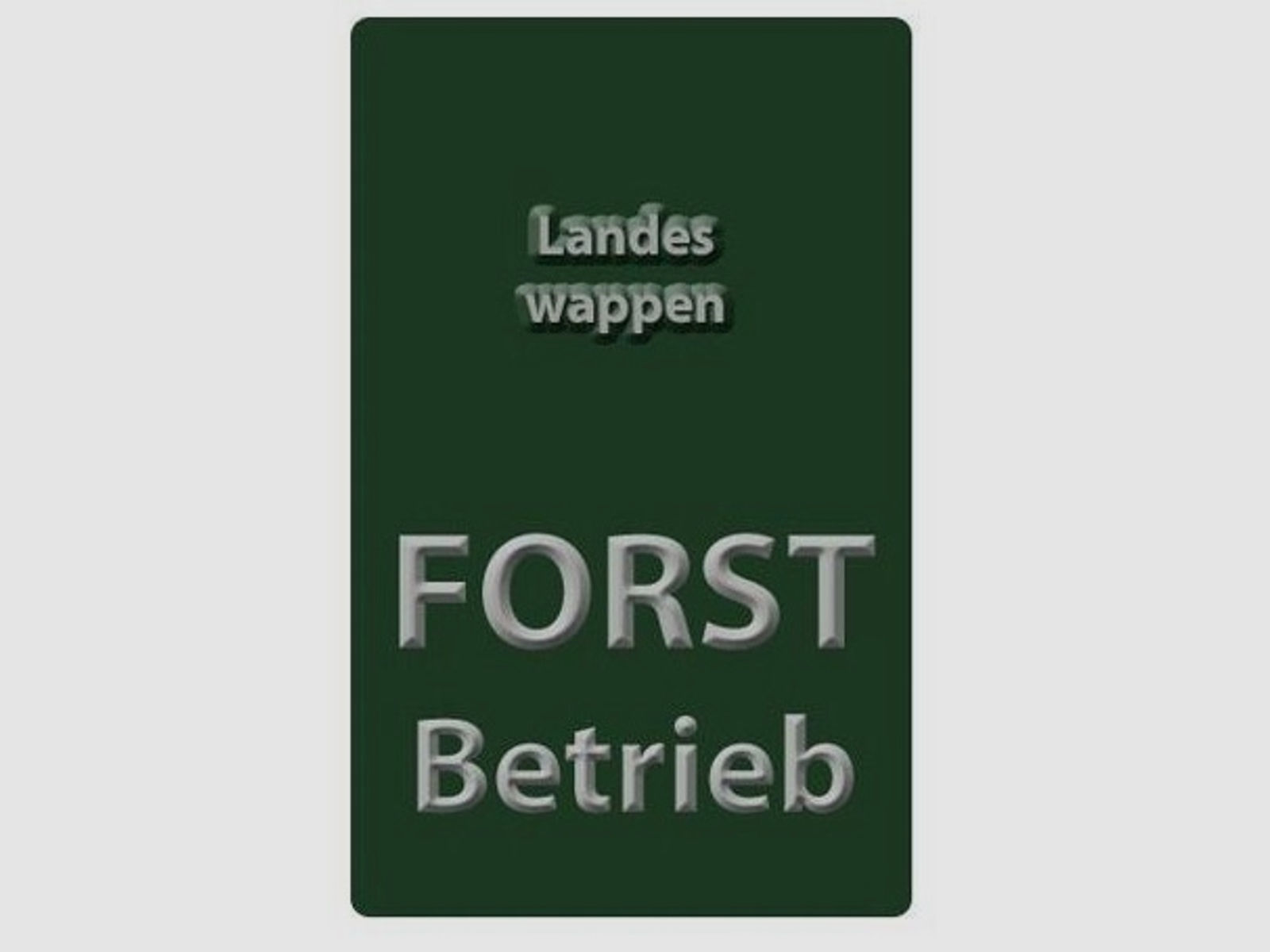 Autoschild Forstbetrieb - Sachsen