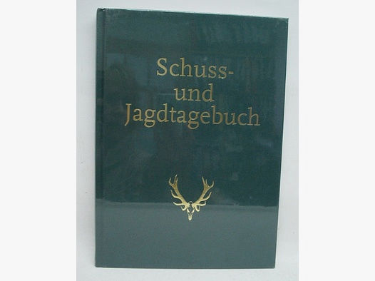 Schuss- und Jagdtagebuch A4 - grünen Leinen, 128 Seiten