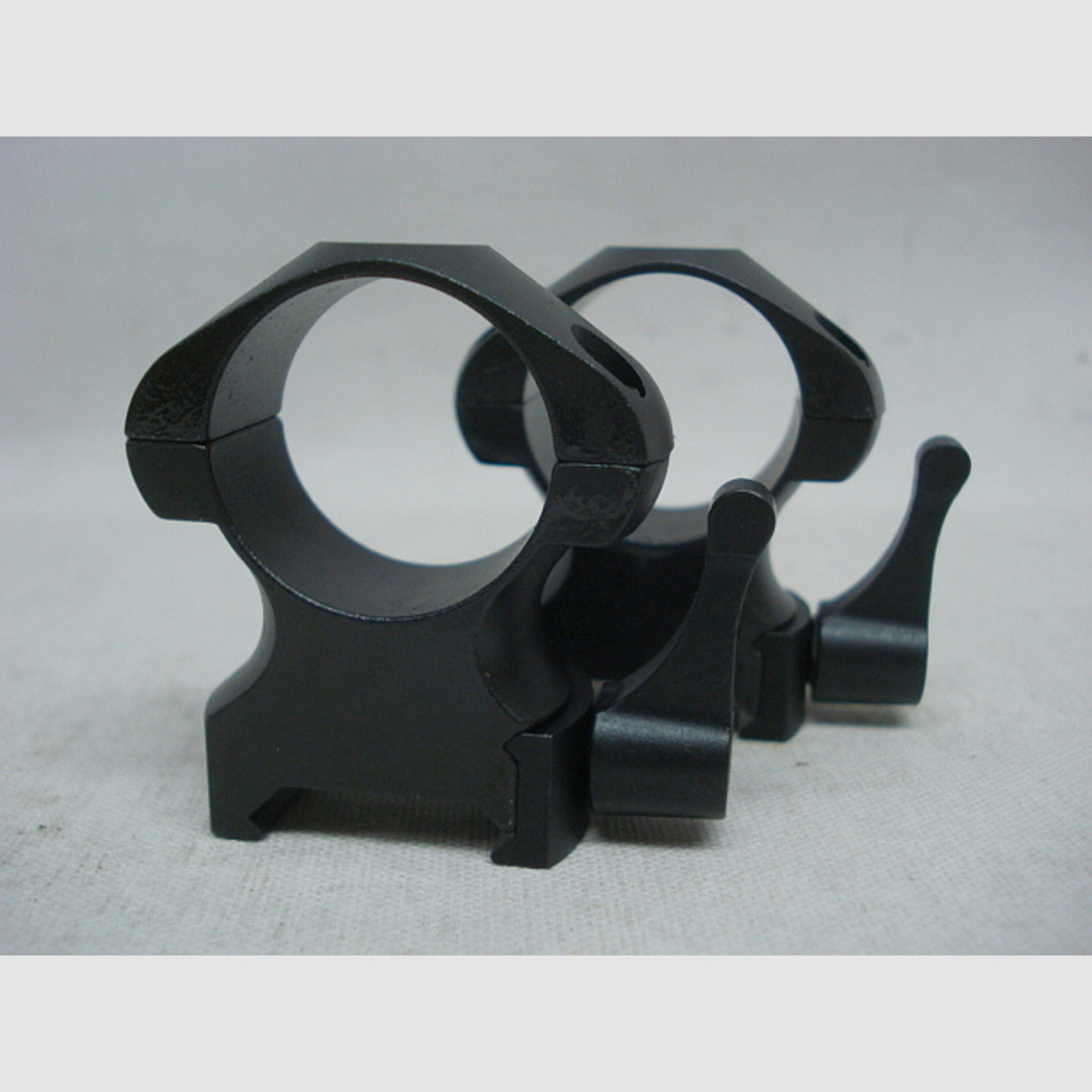 Steel Ringe 1''/25,4mm hoch - Weaver/Picat., Paar mit Hebel