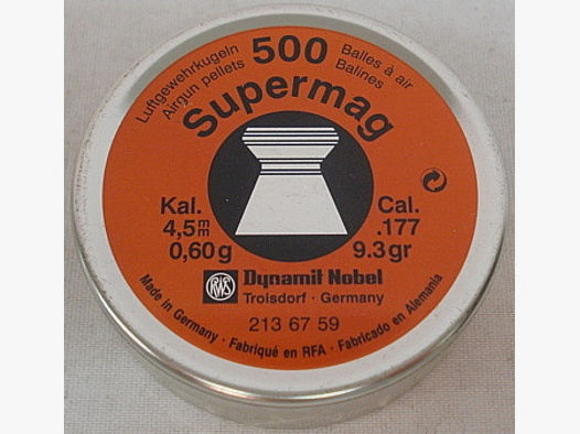 Supermag Flachkopf - 4,50mm/0,60g/9,3gr (a500)
