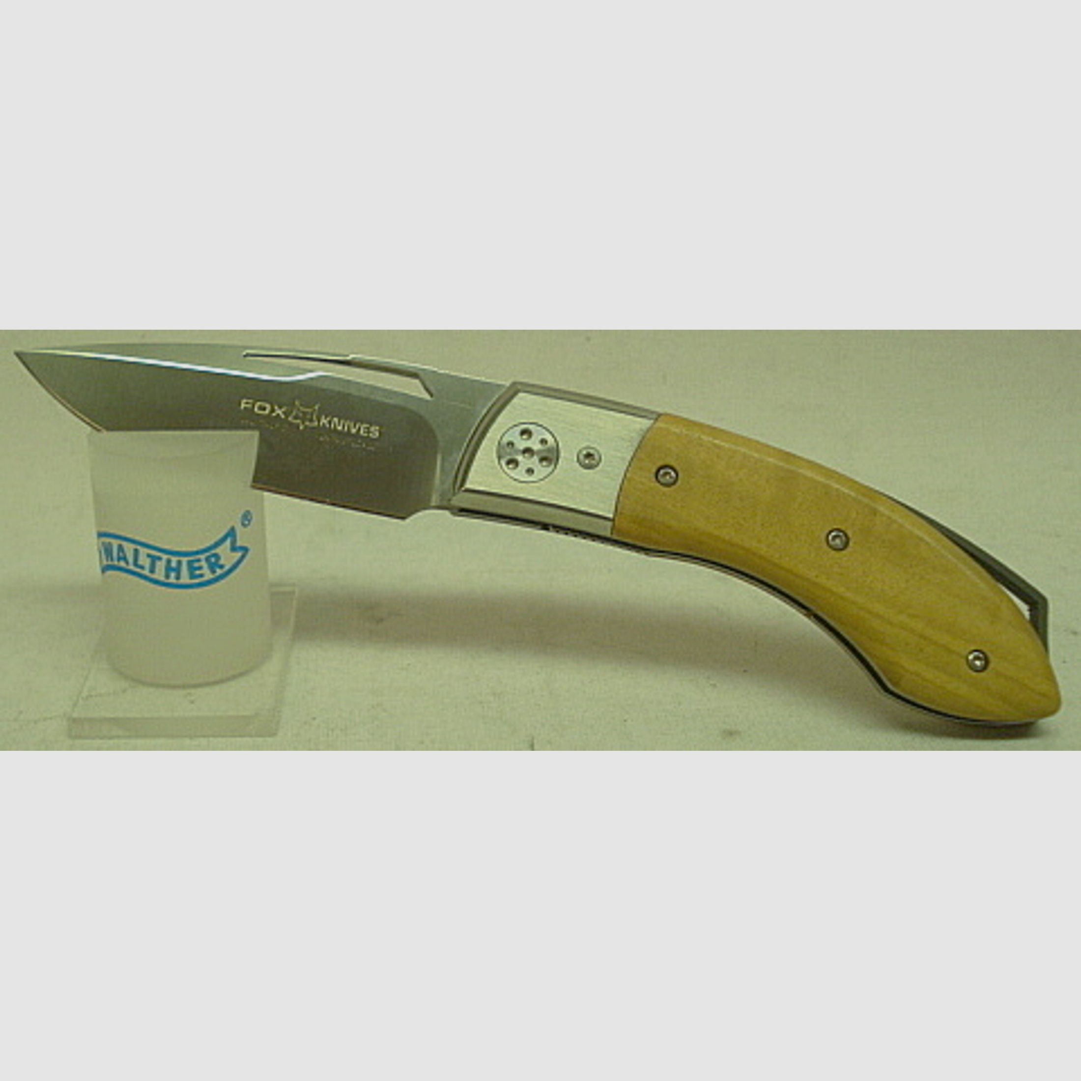 Fox Einhandmesser - N690-Stahl, Lederetui
