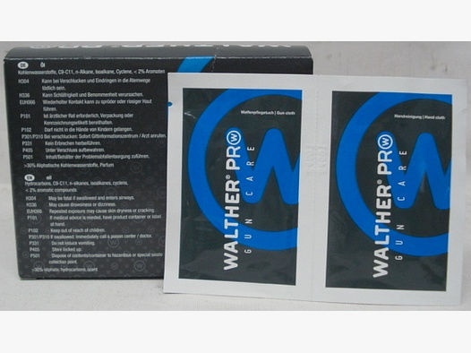 Walther Pro Wipe & Care - 10x Pflege & Reinigungstücher