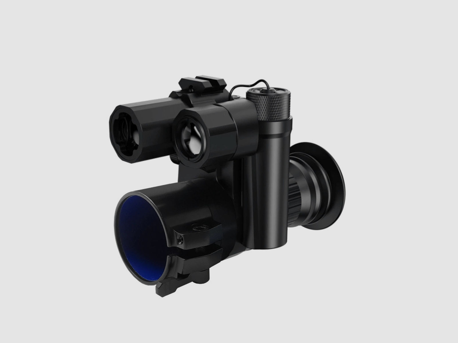 PARD NV007SP Nachtsichtgerät / Nachsatzgerät - 850 nm mit LRF 43 - 40,5 mm - RUSAN Schnellspannadapter (inkl. Einlagen)