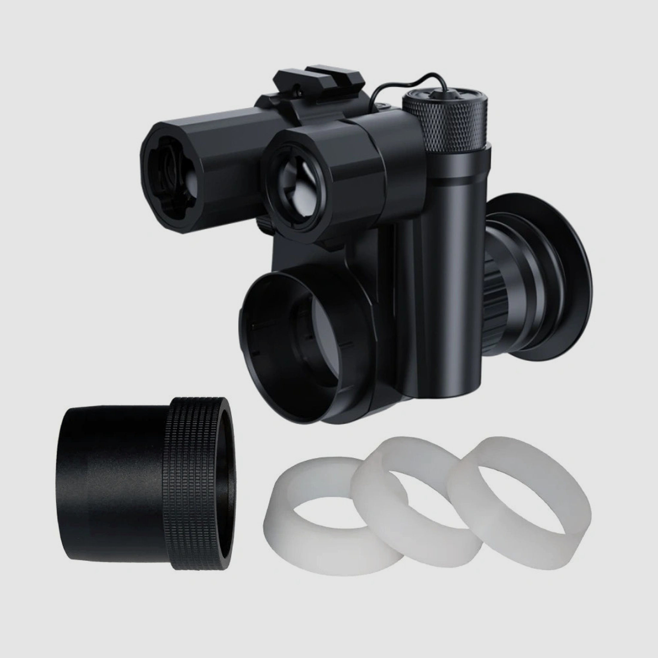 PARD NV007SP Nachtsichtgerät / Nachsatzgerät - 850 nm mit LRF 47 - 36 mm Universaladapter (inkl. Reduzierringen)
