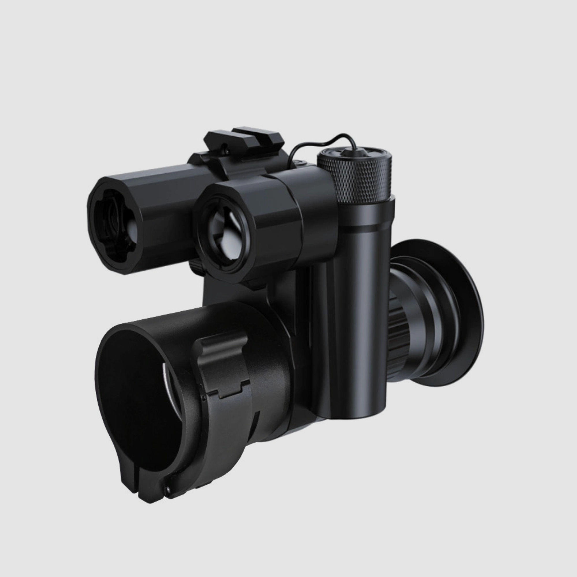 PARD NV007SP Nachtsichtgerät / Nachsatzgerät - 850 nm mit LRF 45 - 39 mm Schnellspannadapter (inkl. Reduzierringen)