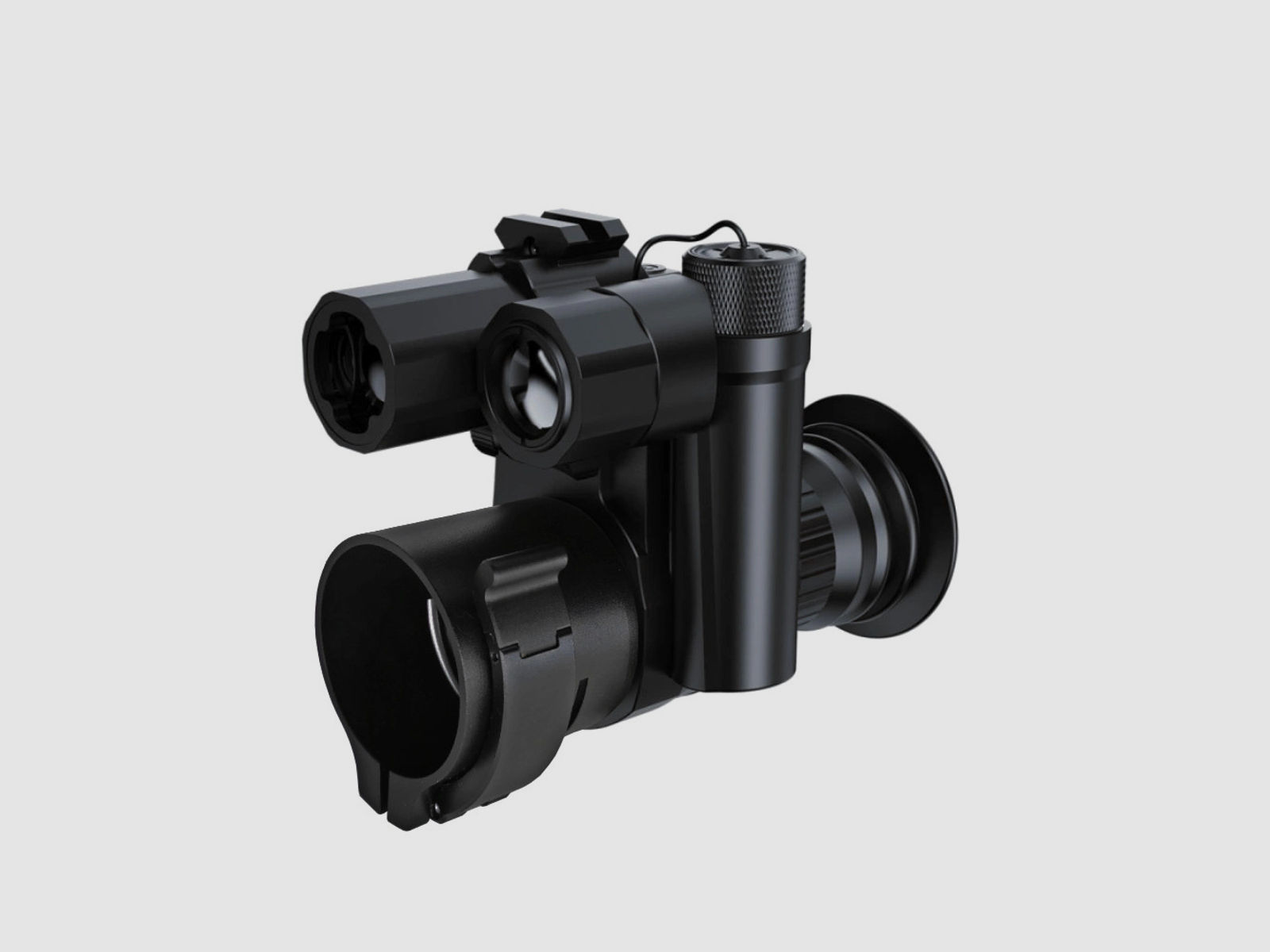 PARD NV007SP Nachtsichtgerät / Nachsatzgerät - 850 nm mit LRF 45 - 39 mm Schnellspannadapter (inkl. Reduzierringen)