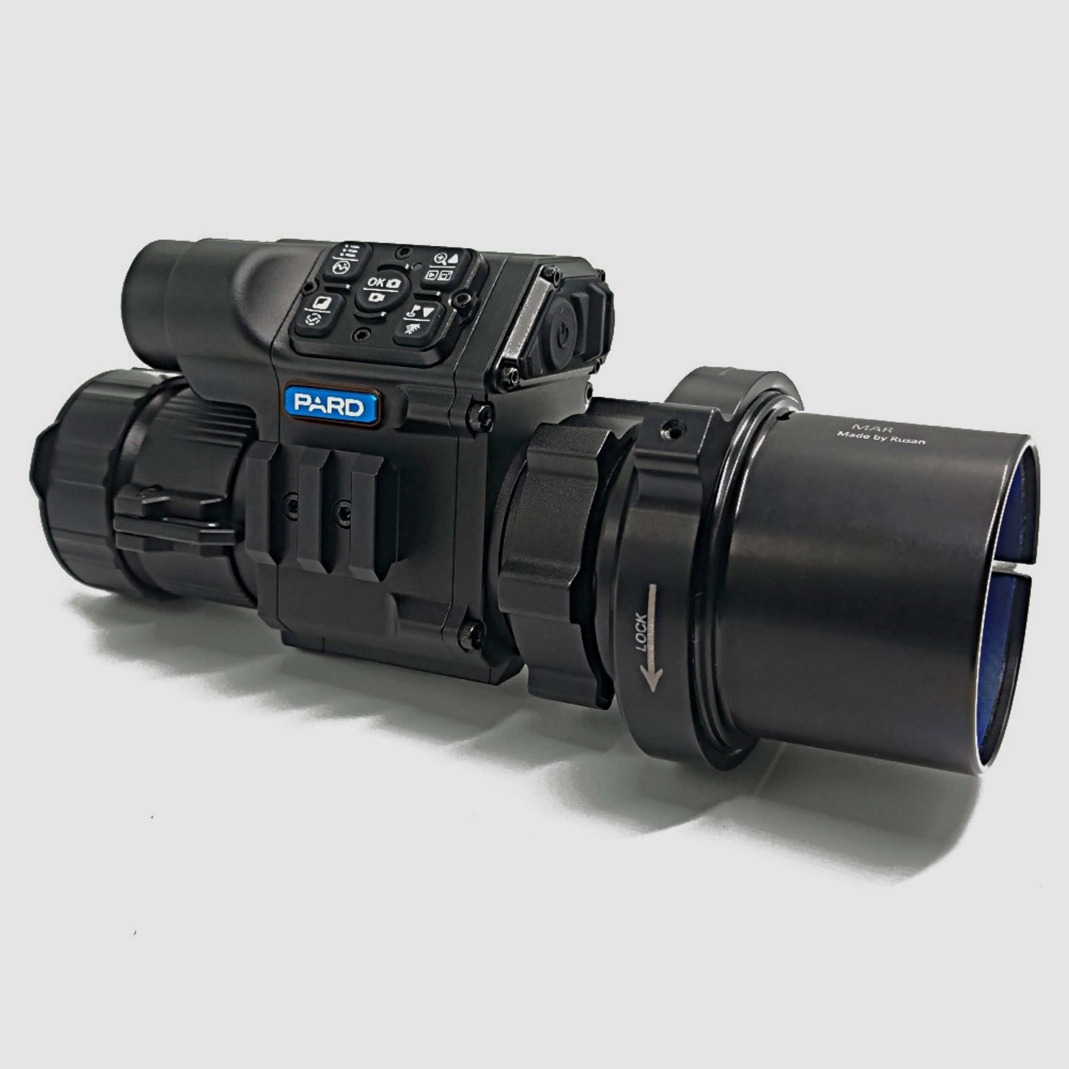 PARD FD1 Nachtsicht 3 in 1 Vorsatz, Monokular & Zielfernrohr - 940 nm ohne LRF 56 mm RUSAN MAR + RUSAN MCR