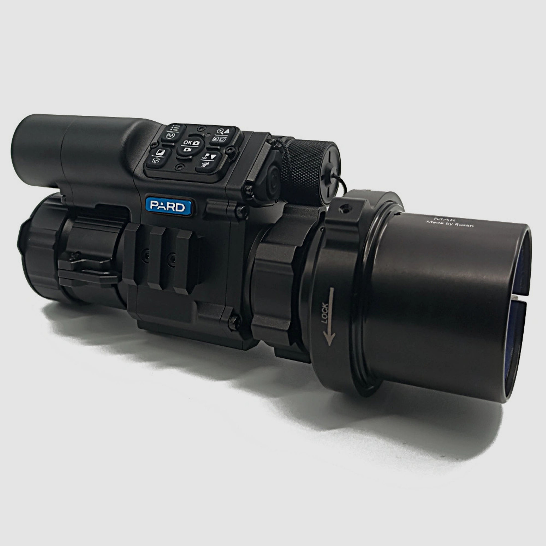 PARD FD1 Nachtsicht 3 in 1 Vorsatz, Monokular & Zielfernrohr - 850 nm mit LRF 50 mm RUSAN MAR + RUSAN MCR