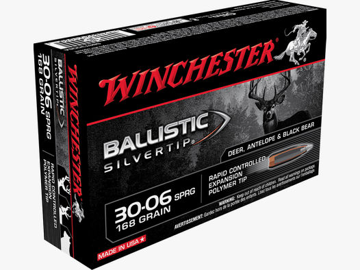 Winchester Ballistic Silvertip .30-06 168gr. -20St