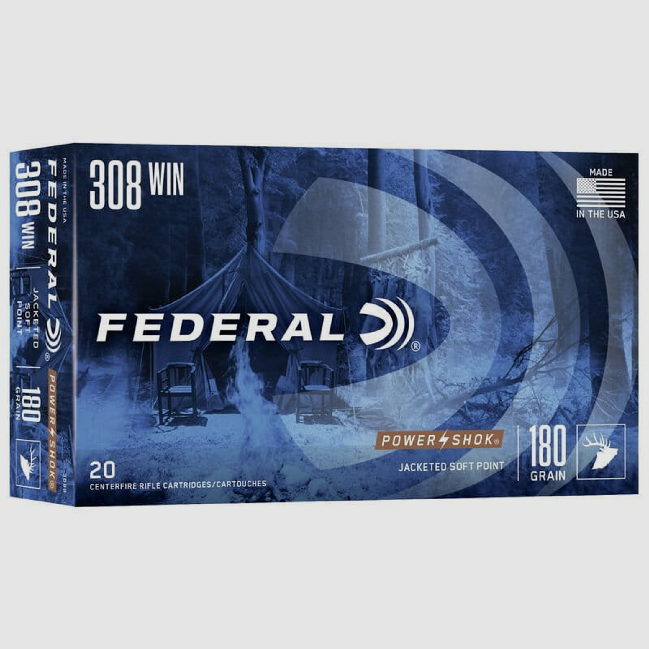 Federal Power Shok .308 Win. 180 gr. - 20 Stk.