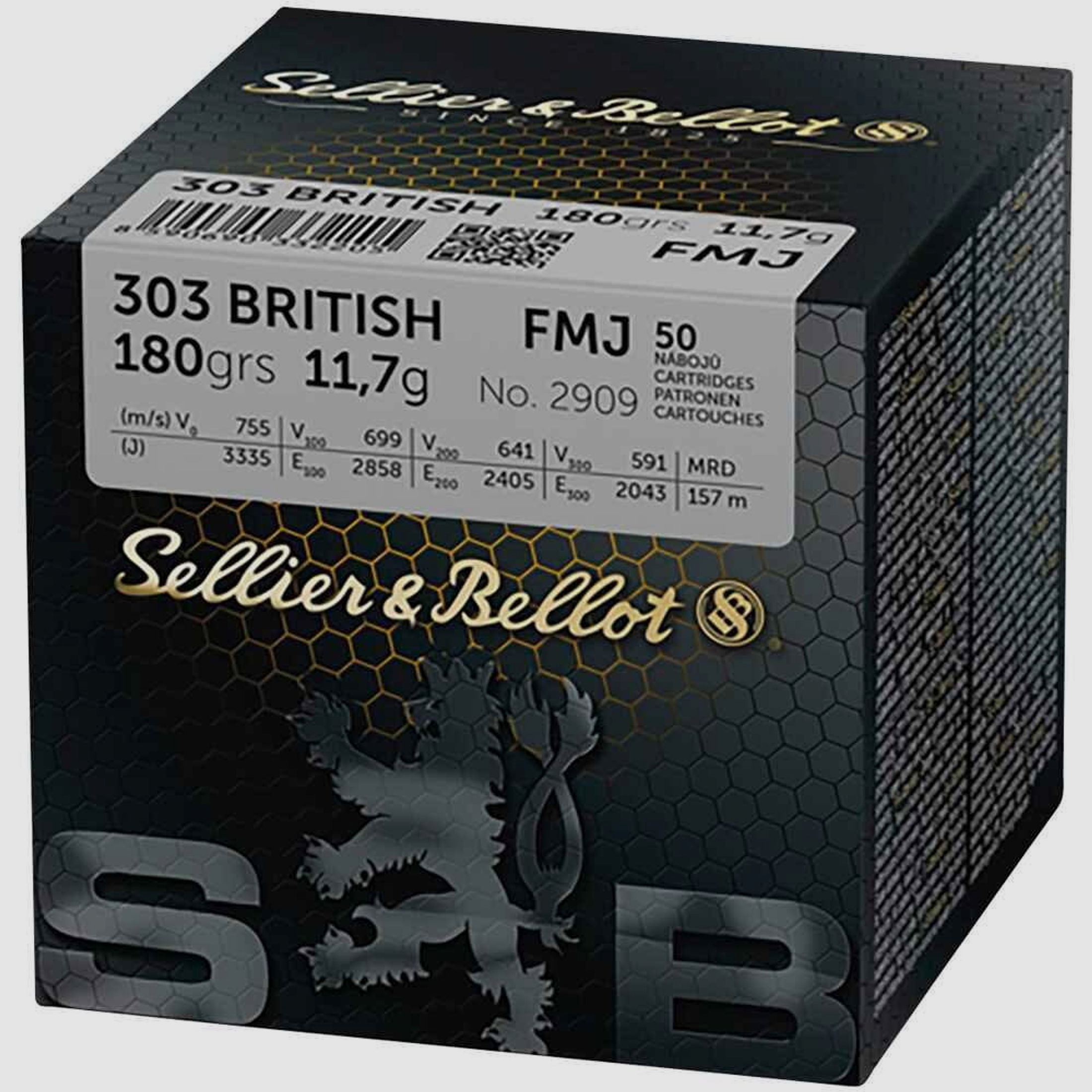 Sellier & Bellot .303 British, Vollmantel 180gr - 50 St.