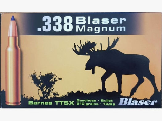 Blaser Munition .338 Blaser Magnum Barnes TTSX 210 gr. - 20 Stk.